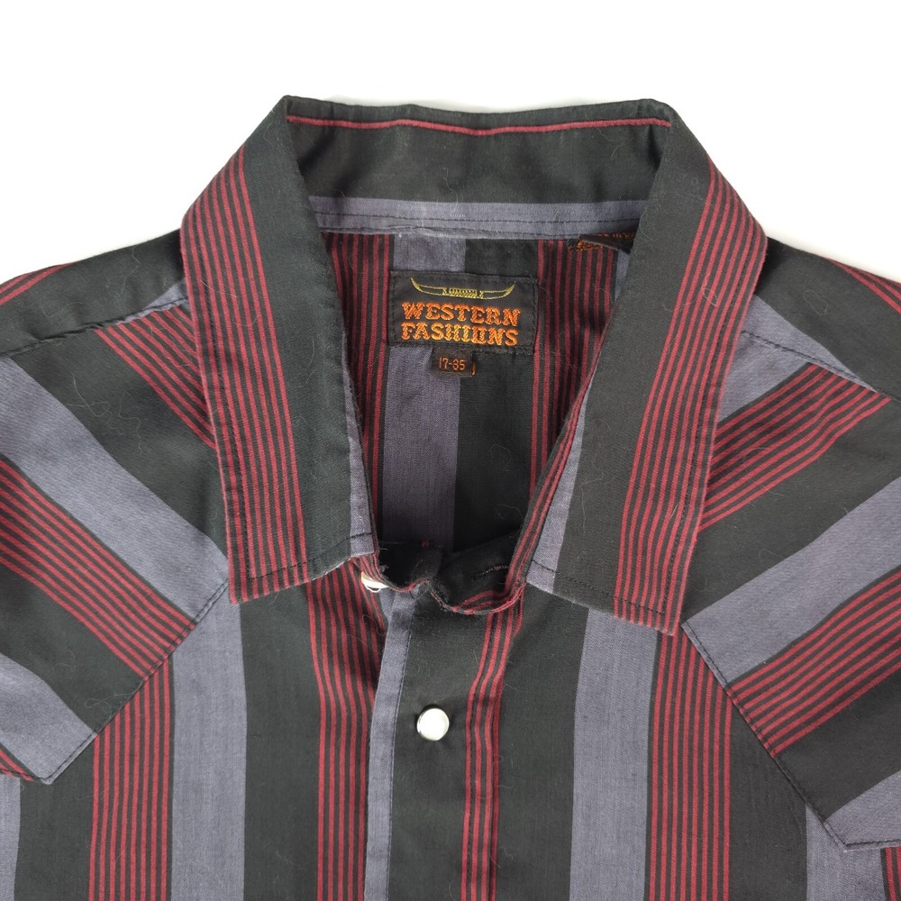 Vintage Western Fashions Pearl Snap  Shirt Mens‎ 17-35 Cowboy Rancher Rodeo